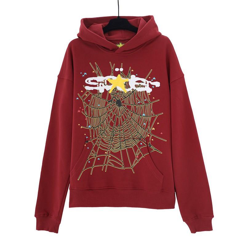 Herren Übergröße Kapuzenpullover Set Mit Spinnennetz Druck Lässig Lockerer Schnitt Streetwear