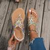 Summer Women Sandals Clip Toe Bohemian Sandals Women Comfortable Flat Heels Soft Beach Shoes Woman Outdoor Sandals