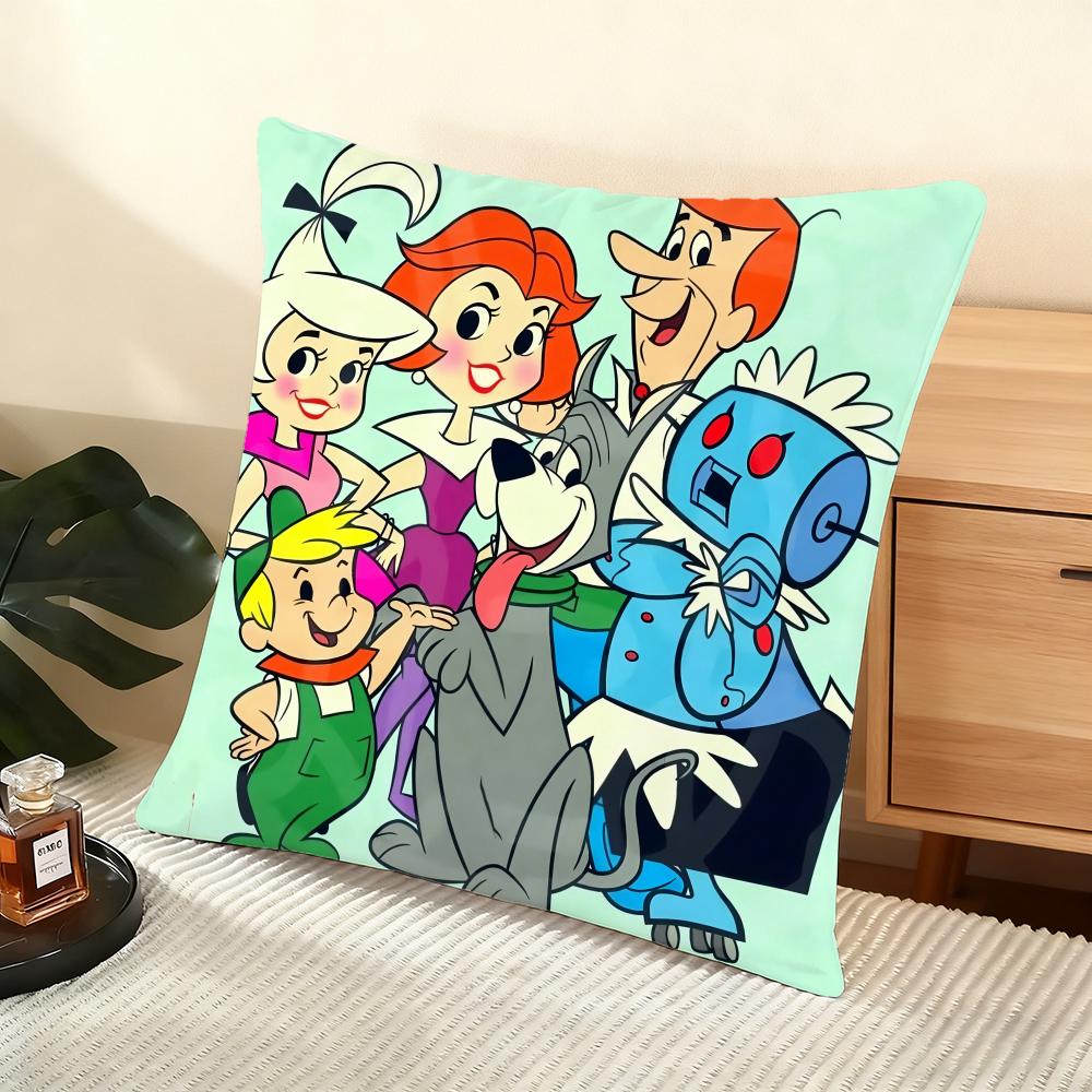 The J-Jetsons Cushion Cover Soft Short Plush Pillow Cover Smooth Cozy Texture Aesthetic Cushion Case Home Decor
