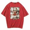 T-Shirt Men's Sakuragi Hanado Manga Basketball Sports Summer Student Cotton T-Shirt On Clothes