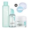 Conjunto de Skincare de Verão Calmante com Ervas Puras-Plenas No.1 (Tônico 300ml + Sérum 50ml + Creme 80ml + Pó Blur 7g)