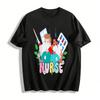 Nurse Themed Printed Top Casual T-Shirt For Nurse Day Celebration Pure Cotton T-shirt