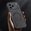 Magnetic Leather Case For iPhone 17 Pro Max Air 16 15 Pro For Magsafe Wireless Charge Soft Edge Hard Phone Cover For iPhone 17