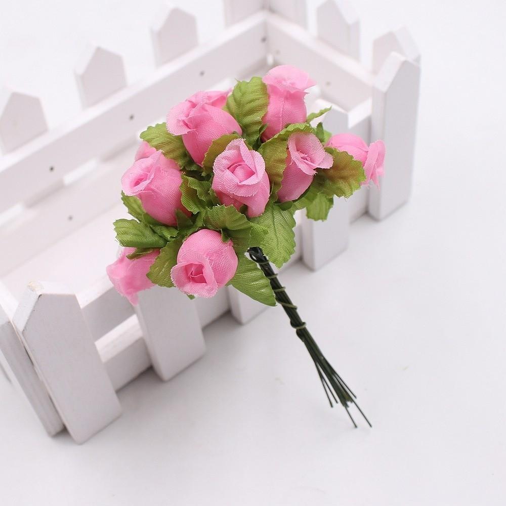 12 Heads Simulated Rose Bouquet Silk Rose DIY Floral Materials Simulation Flowers Realistic Soft Flower Bouquet