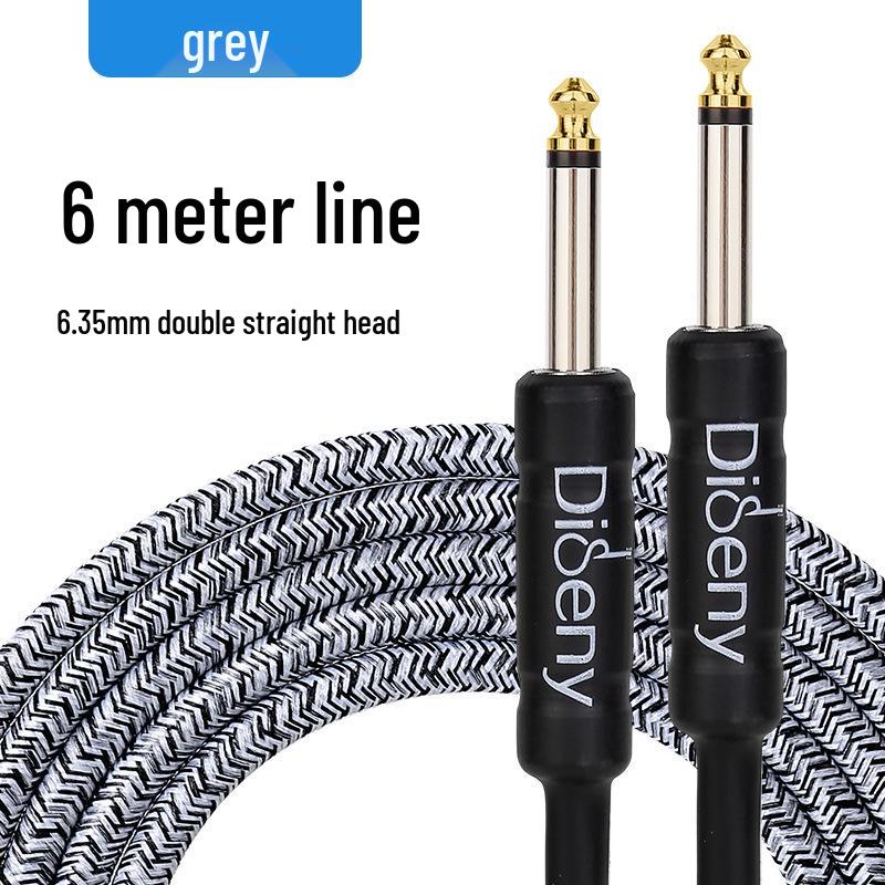 Noise-Cancelling 6.5mm Guitar Patch Cable - 3m/10m for Electric/Bass/Acoustic Amplifiers