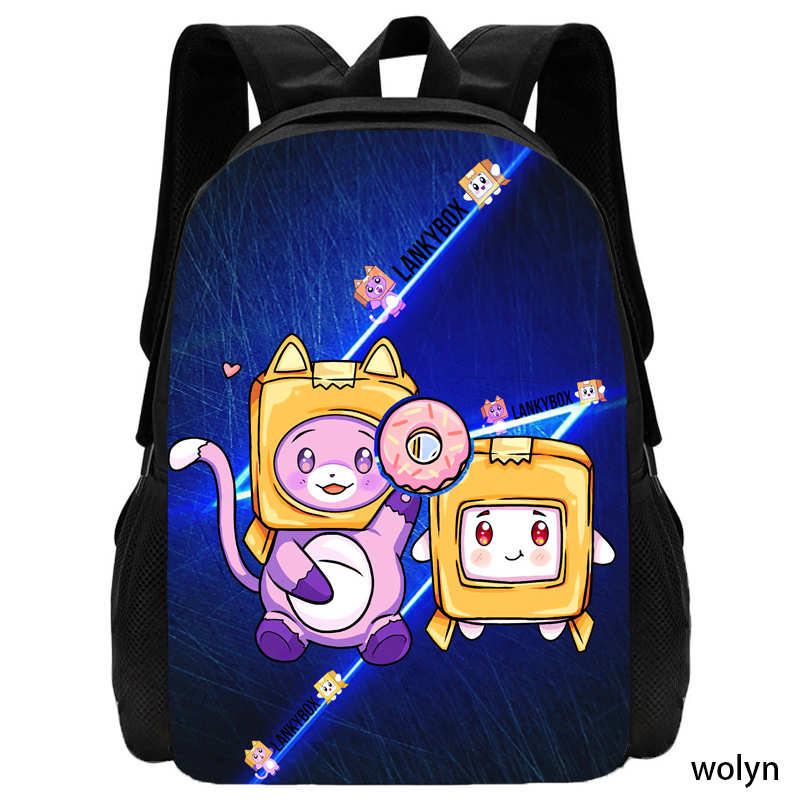 Sac à dos LankyBox Sacs d'école pour Filles Garçons ,Sac à dos Enfant Dessin Animé pour l'École ,Sacs pour Enfants de Jeu Amine Légers,Meilleur Cadeau