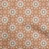 Popeline de Coton Tissu Beige Tissu pour Robe à Motif Asiatique Tissu Imprimé Au Mètre 42 Pouces