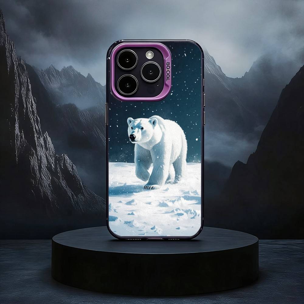 A-Tier P-Polar B-Bär Handyhülle Für iPhone17,16,15,14,13,12,11 Plus,Pro Max Schwarz Candy Silber Handyhülle