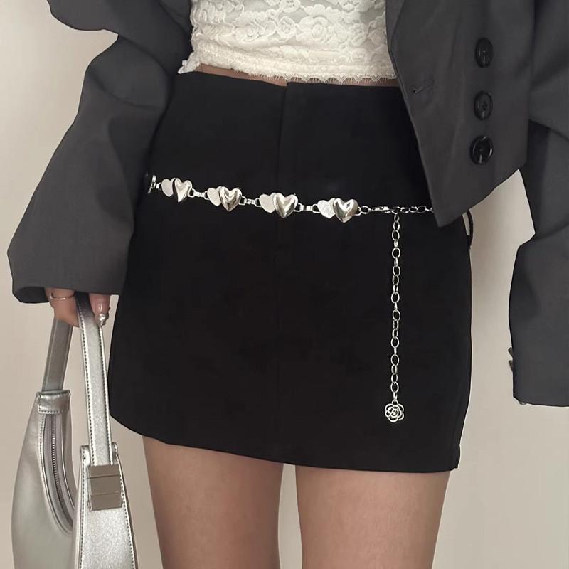 Metall Herz Taillenkette Für Frauen Mit Verstellbarer Kettenglied Schmuck Für Sommer Mode Accessoires