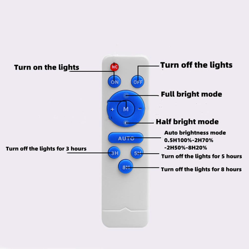 1-10Pcs Long Light Solar Powered Lamp Panel with Remote Control Circuit Panel Board Automatic Power Reduction 3.2v/3.7v