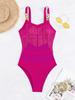 Traje de Baño Sexy Sólido Cadena Traje de Baño de Una Pieza Femenino Borlas Traje de Baño Traje de Natación Mujer Ropa de Playa Maillot De Bain Monokini