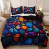 3Pcs Colorful Textured Stone Duvet Cover Set 1 Duvet Cover + 2 Pillowcases (No Insert) Soft And Comfortable Breathable Bedding