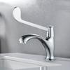 Hospital Basin Faucet Single Cold Long Handle Brass Chrome Basin Tap Hospital Tap Faucet Public Faucet