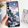 Ink Art Print Japanese Landscape Mountain Case for Samsung Galaxy A73 A51 A32 A22 A24 A55 A41 A53 A35 A23 A25 A71 A52 A36 A26