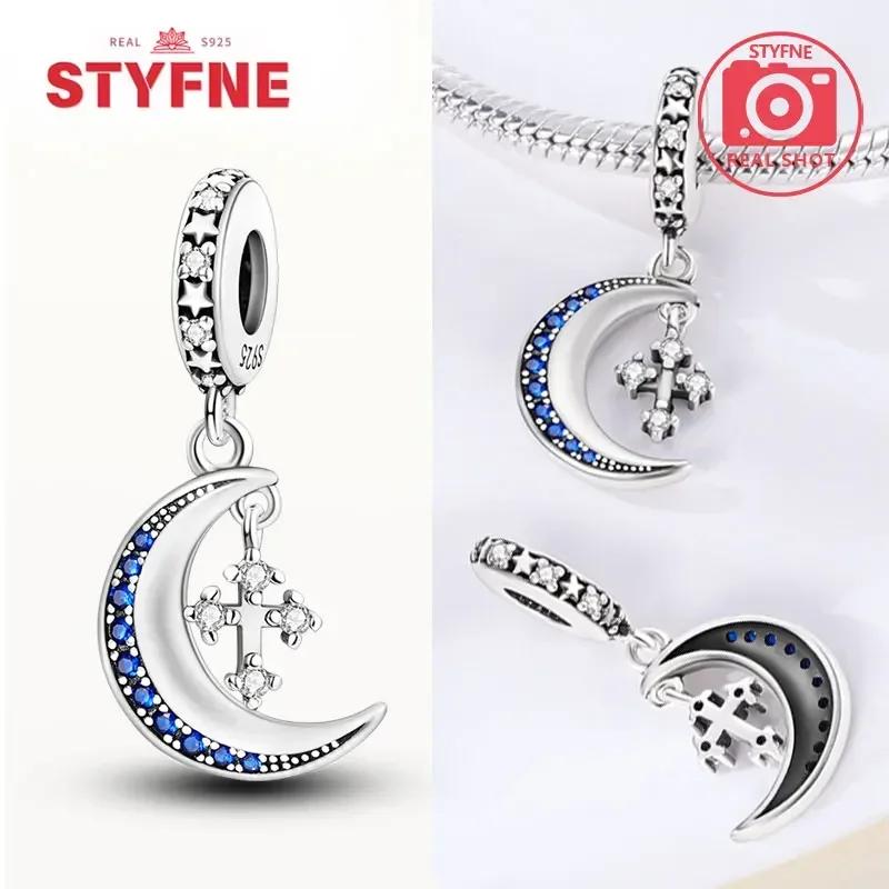 Copper Stylish Charms Religion Heart Lucky Eye Cross Beads Fit Original Bracelet For Women High-Quality Fashion Jewelry Gift