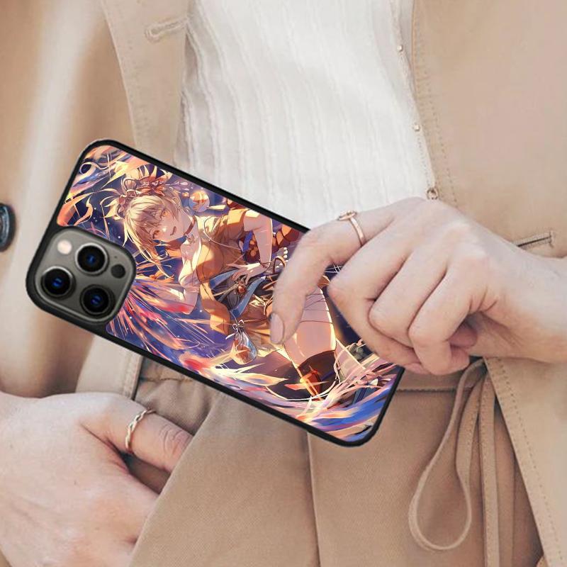 Genshin Impact Game Miko Yoimiya Magnetic Phone Case For APPLE iPhone 17 Air 16 14 13 12 Pro Max 15 Plus Wireless MagSafe Cover