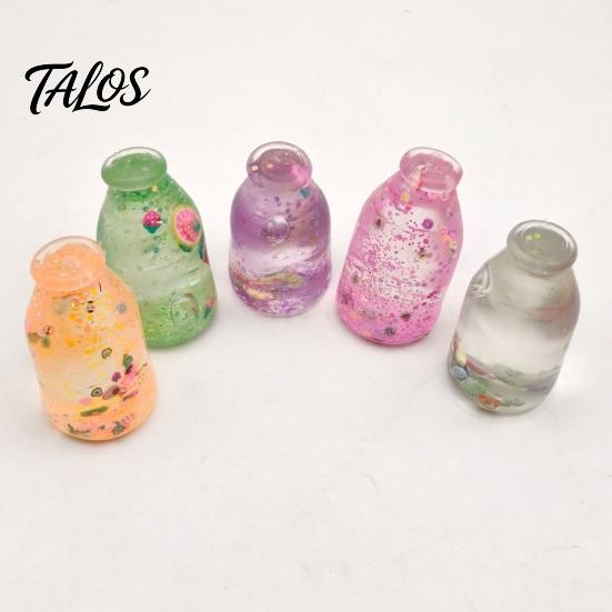Calming Sensory Toy Clear Bottle Squeeze Toy, Stress Relief Water Portable Hand for Office School Home Quiet Tools