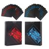 54pcs Waterproof PVC Pure Black Magic Box-packed Plastic Playing Cards Set Deck Poker Classic Magic Tricks Tool Collection Poker