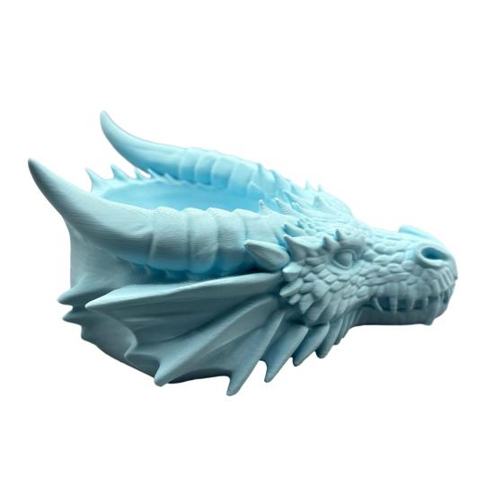 Dragon Head Storage Tray 3D Printed Gothic Table Organizer Desktop Key Jewelry Holder for Entryway Home Office Bedroom Dressing Table