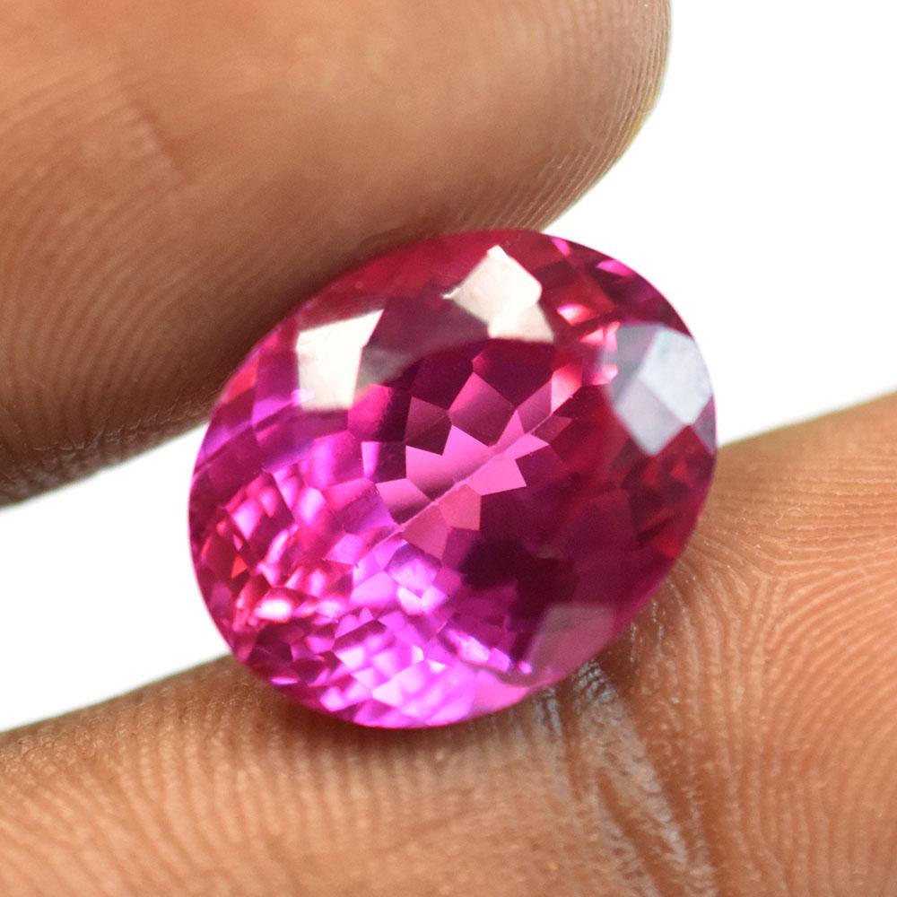 Natural Pink Tourmaline Loose Gemstone 12.50 Ct Brillant Oval Cut October Birthday Birthstone