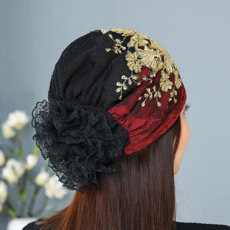 Ethnic Trendy Scarf Hat Heavy Industry Phoenix Tail Hairband Western Style Thin Baotou Hat Hats & Caps (women’s)