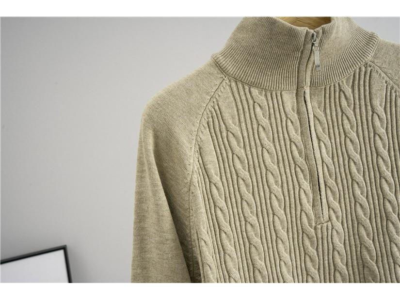 Women's Autumn/Winter Fashionable Knit Set: Half-Zip Sweater & Wide-Leg Pants