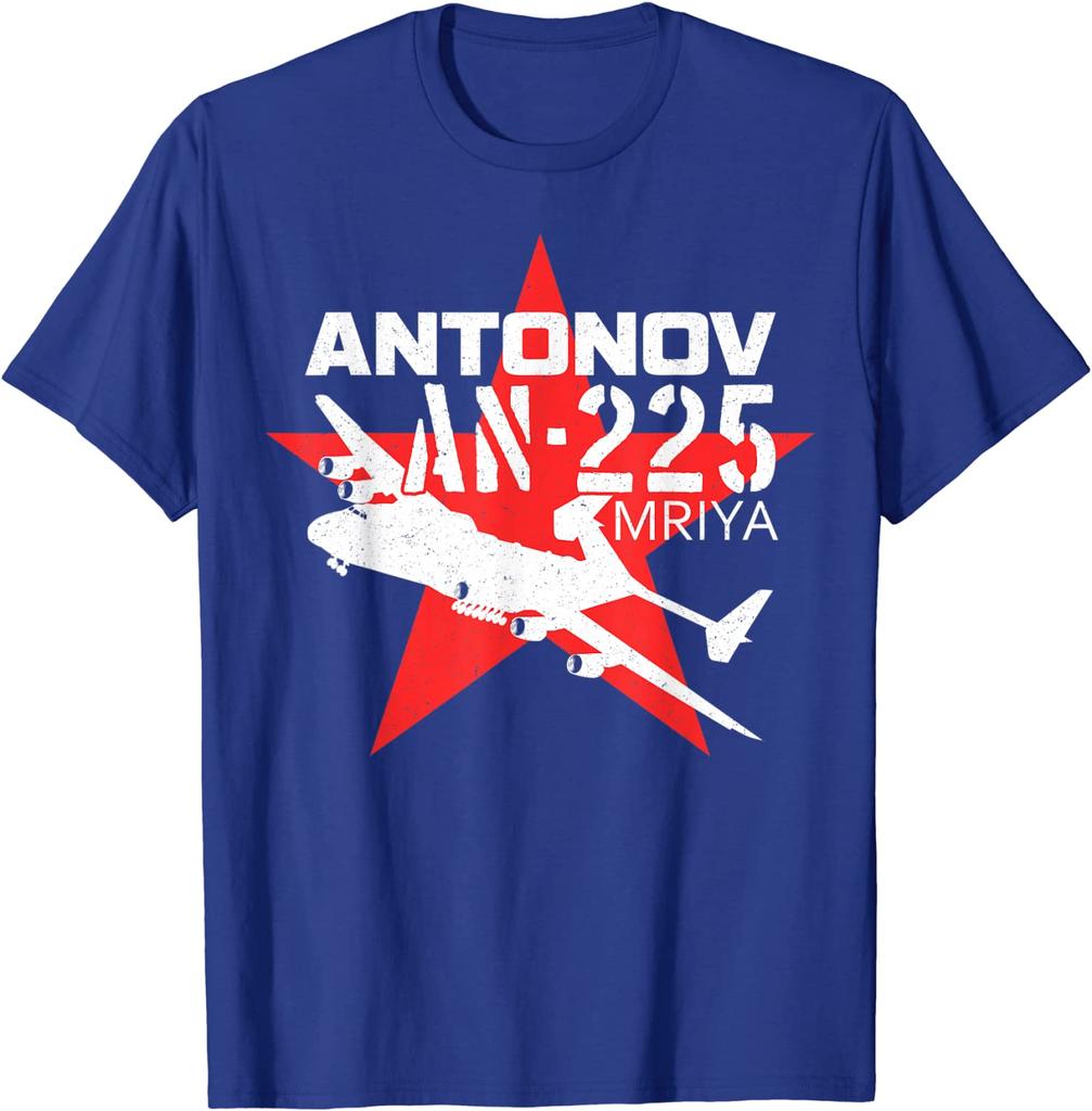 Antonov AN225 Mriya Strategic Cargo Plane TShirt Summer Cotton Short Sleeve ONeck Mens T Shirt New S3XL