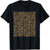 Jeroglíficos Egipcios I Dioses Egipcios Arqueología Camiseta
