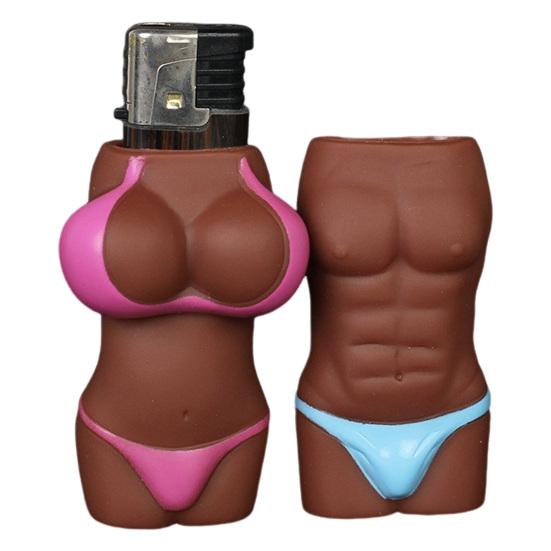 1Pc/2Pcs Igniter Case Creative Sexy Body Shape Silicone Ignition Machine Cover Durable Protection Case for Home