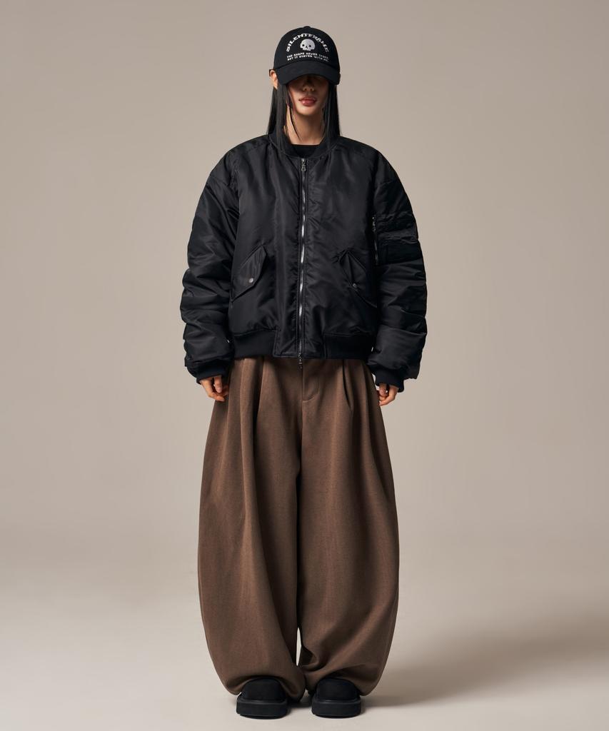 IDWS Void 4 Tuck Balloon Trouser Brown