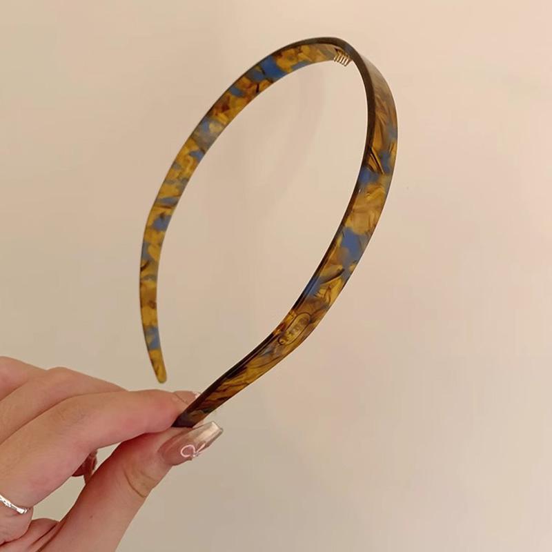 New Luxury Acetic Acid Print Hairbands For Women Sweet Hair Ornament Premium Sense Headband Hair Hoop Fashion Hair Accessories