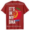ES LIEGT IN MEINER DNA Eritrea Flagge Eritreischer Stolz T-Shirts Grafik Baumwolle Streetwear Kurzarm Geburtstagsgeschenke T-Shirt Herrenbekleidung
