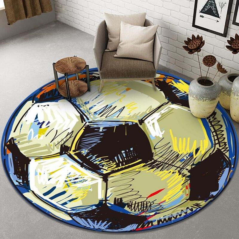 Halloween Decor Living Room Carpet Round Chair Mat Prayer Bedroom Rug Non-slip Entrance Doormat Home Decor Dining Room Area Rug