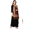 Womens Oversize 100% Cashmere Indian Wool Blanket Shawl Wrap Paisley Scarf Maroon