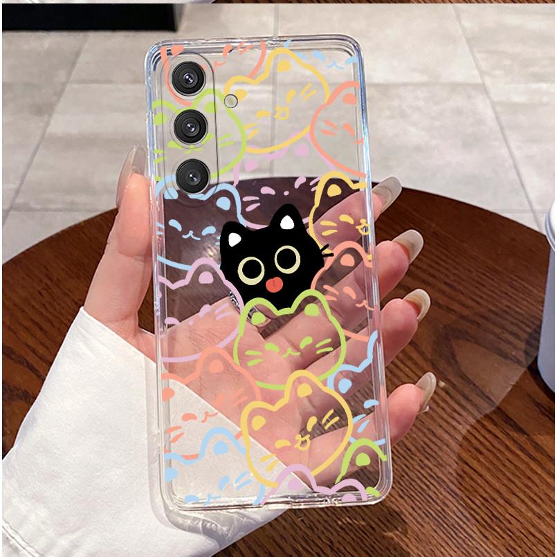 Phone Case For Samsung Galaxy S24 Plus S 24 Ultra 5G Luxury Cute Love Rabbit Funny Clear Silicone Protective Soft TPU Back Cover