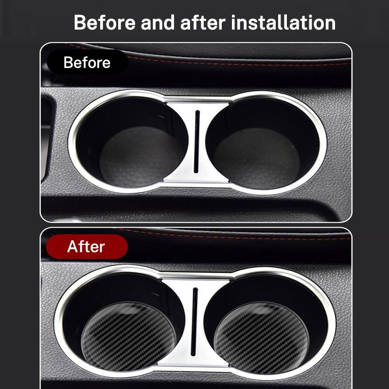 Interior Stickers 2Pcs Car Water Coaster Cup Mat Bottle Holder Anti-slip For Lexus RX330 350 400h IS250 300h Ct200h ES300h ES350 XN0