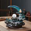 Moon Incense Burner Ceramic Waterfall Incense Burner Well-designed Incense Holder Aromatherapy Ornament Home Decor