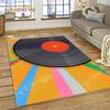 Vinyl Record Music DJ Screen Tape Rug Carpet for Living Room Bedroom Home Decor,Floor Mat Non-slip Decoration for Sofa  Doormat