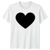 Black Heart Symbol Love Unisexs TShirt Unisexs Tee Graphic Unisex Top