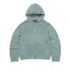 Thisisneverthat Crochet Knit Zip Up Hoodie Light Blue