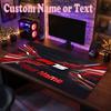 F1 Benutzerdefinierter Name Text Mauspadd, Große Schreibtisch-Mausmatte Personalisiertes Home-Office-Geschenk