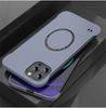 Ultrafino sem moldura para iPhone 14 15 Pro Max Plus 13 12 11 Pro Mini XS Max Magsafe magnético sem fio carregamento capa de PC rígido