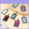 Shell Pendant Necklace With Geometric Embedding For Fashion Jewelry Crafts
