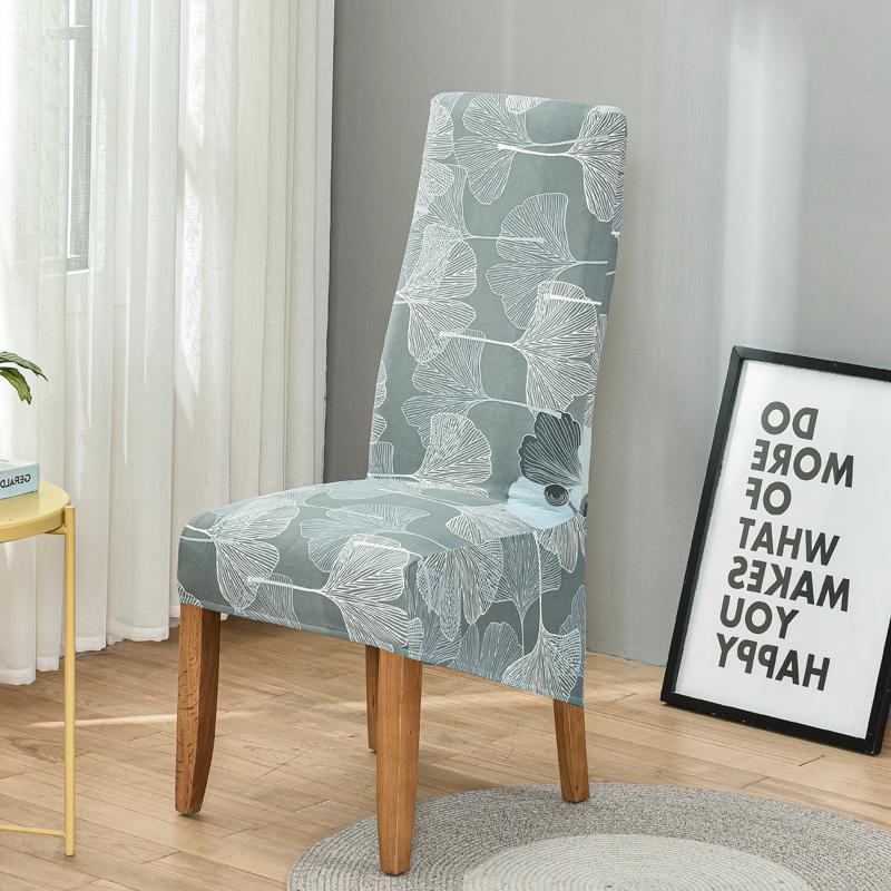 Floral Printed High Back XL/M Size Chair Cover Stretch Dress for Chair Covers for Dining Room Wedding Banquet Home Decor Case
