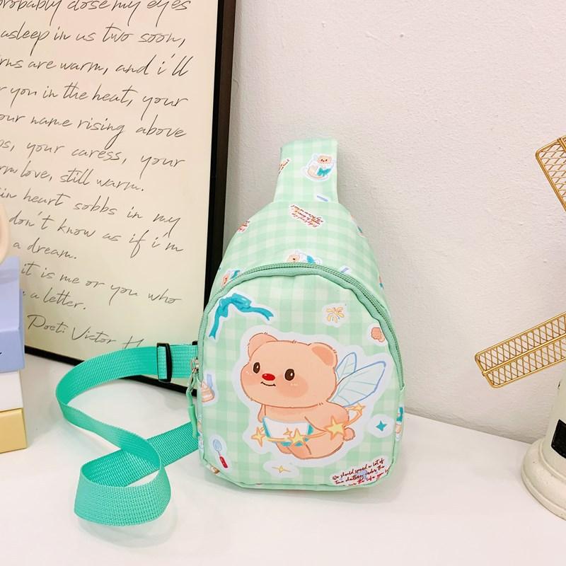 School Bag New Bag Cartoon Cute Bear Crossbody Small Backpack Baby Change Bag Breast Bag