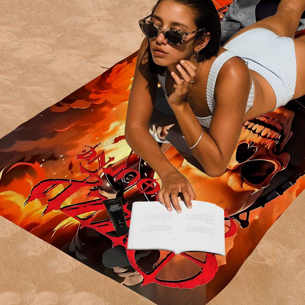 Heavy Metal Band Rock Ozzy Osbourne Band Microfiber Printed Beach Towel Mountain Climbing Yoga Beach Swimming Running Towel