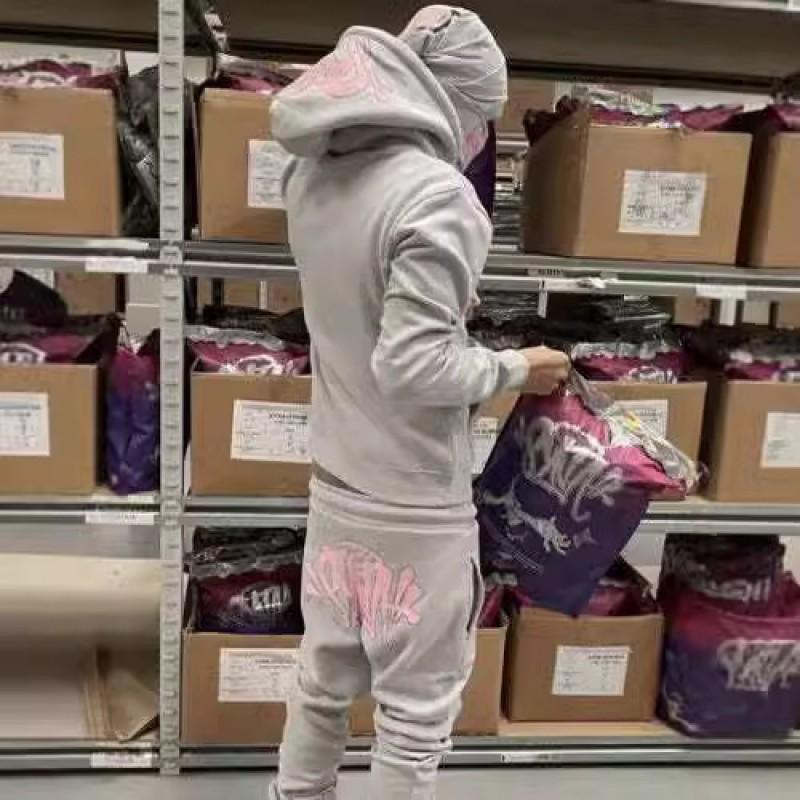 Y2K Graphic Print Oversized Hoodie Jogger Set Unisex Streetwear Tracksuit Fall Casual Outfit