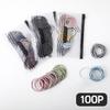 Women's Daily Solid Hairband Hair Tie Hair Ring 100P
