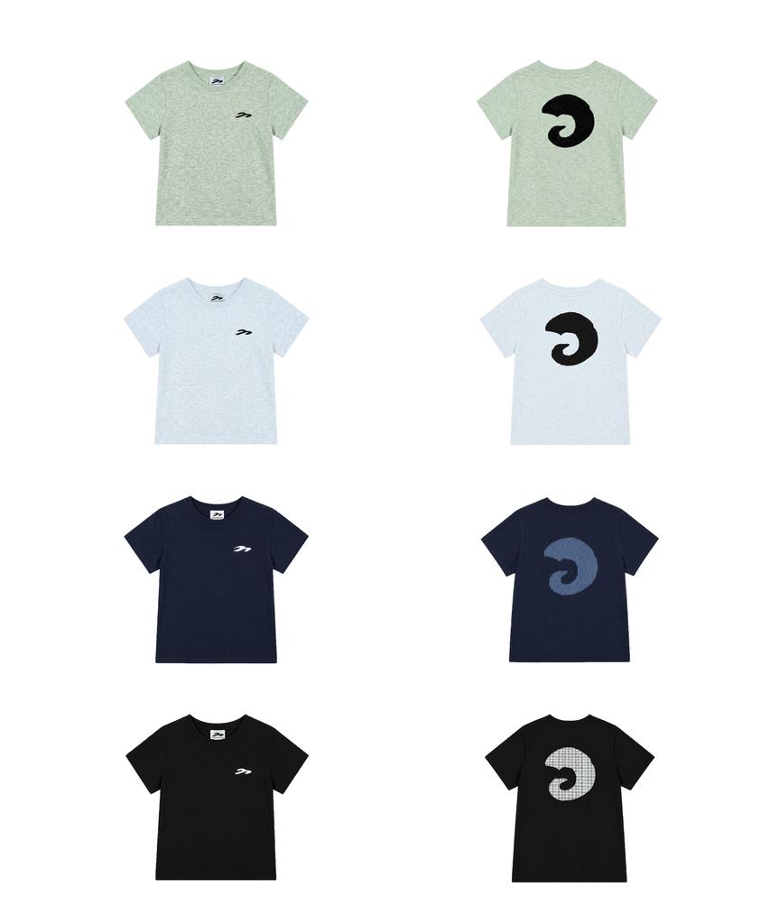 Tansanmageunesyum Horn Applique T-Shirt (Khaki)