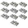 Stainless Steel Material Fence Attachment Clamps Anti-theft Design Mesh Fixing Mesh Fence Bracket Metal Bracket 10X Quantity